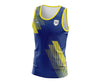 Custom Singlet Blue & Yellow Stripes
